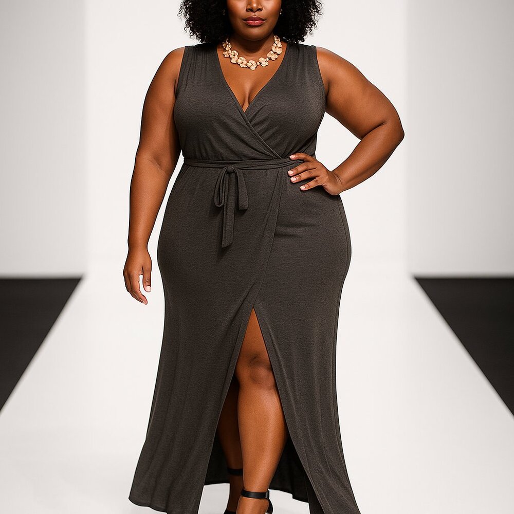 Sassi Rebel sleeveless Maxi dress with front split